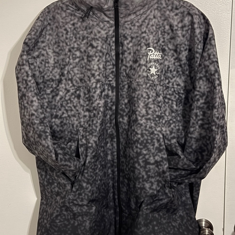 Patta x Converse Gray Patterned Raincoat
